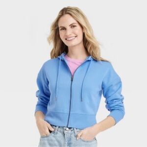 Universal Thread Light Blue Women's Zip-Up Hoodie